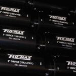 A close up of the flomax logo on some pipes
