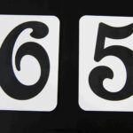 56 Number Board by Engraved and Cut Plastics