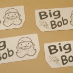 Big Bob stickers made of Engraved and Cut Plastics