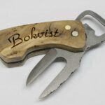 Custom made bottle openers and knives